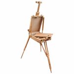 Этюдник BRAUBERG ART CLASSIC, бук, 50х34х11см, высота холста 87см, ножки дерев 90см, ремень, 190654