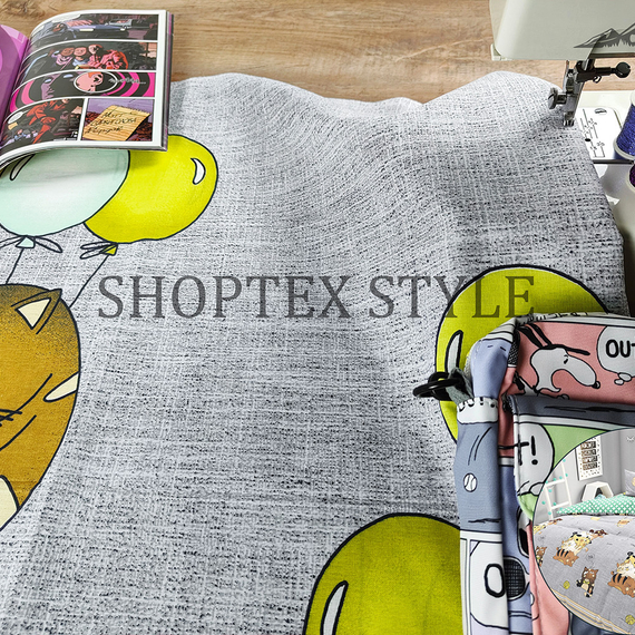 Поплин &quot;Мурлыка&quot; | ш.220 см | 115 г/м² | хлопок-100%