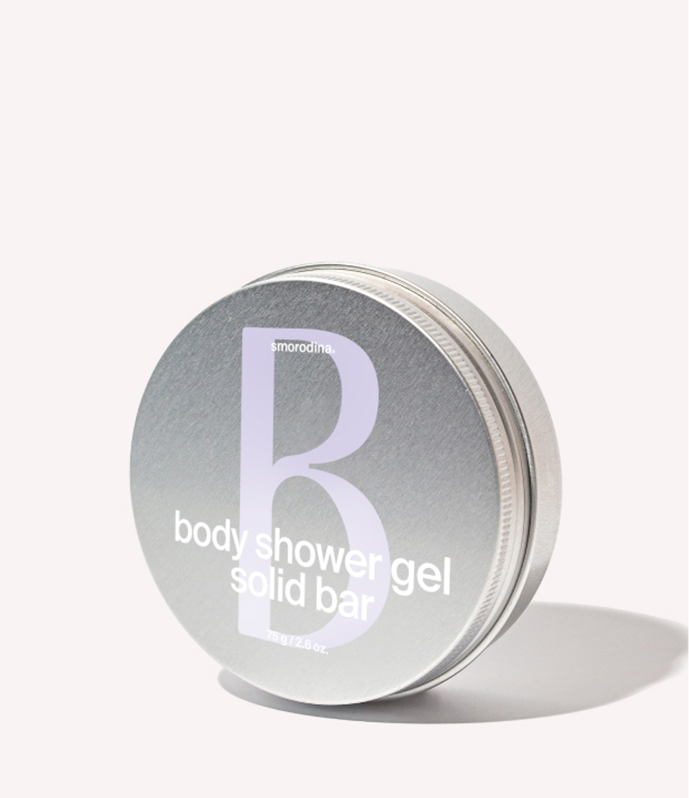 Smorodina Твёрдый гель для душа с эфирными маслами"Лавандовый", 75г