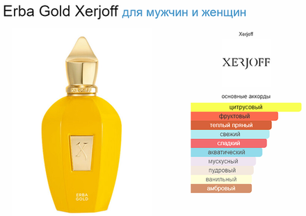 Xerjoff Erba Gold  100ml (duty free парфюмерия)
