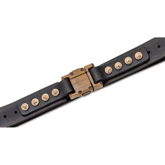 Ремень Marfione Apis Belt Distressed black water buffalo