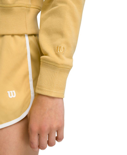 Женская теннисная куртка Wilson Sideline Crew - golden