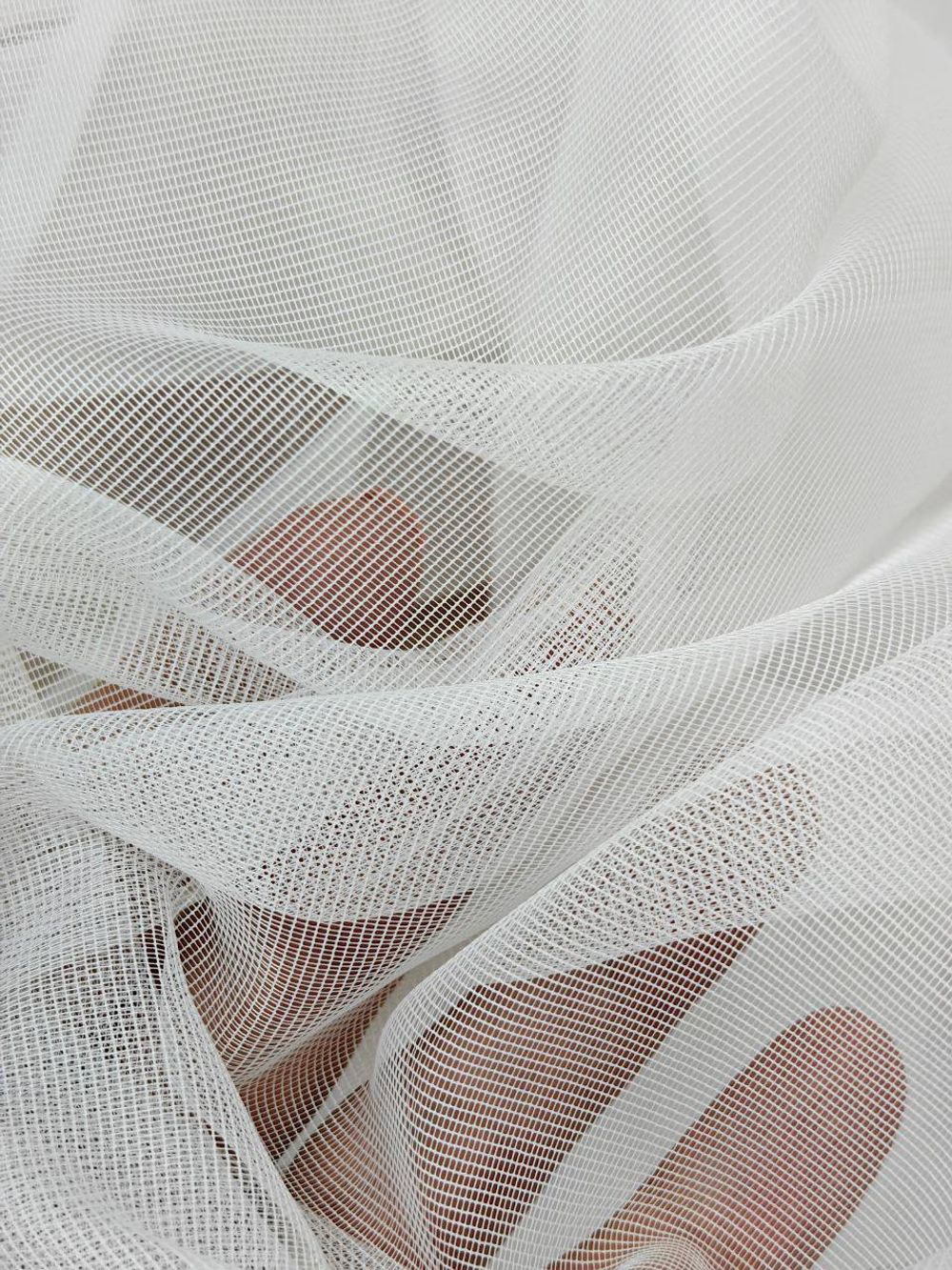 Тюль однотонный микросетка матовая (1032 ROMAN)