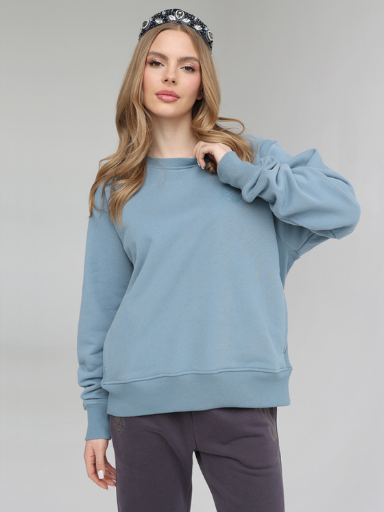 СВИТШОТ МАТРЁШКА БАНТ ДЕНИМ