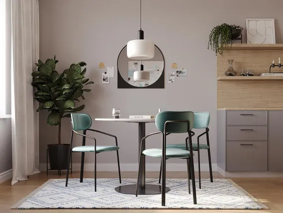 Стул Ror, Round, зеленый велюр