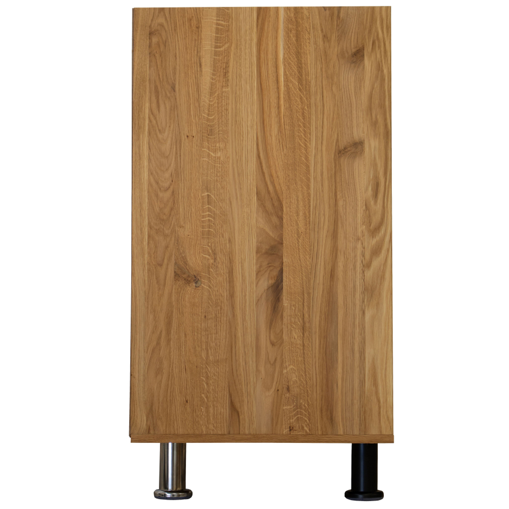 Кухонный напольный модуль для бутылок 20х31х83 Валенсия из массива дуба без столешницы, винный шкаф на ножках