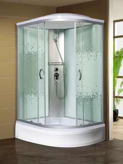 Душевая кабира  МОНОМАХ 10000005825 120/80/24 МЗ L, 1200х800х2100, асимметричная