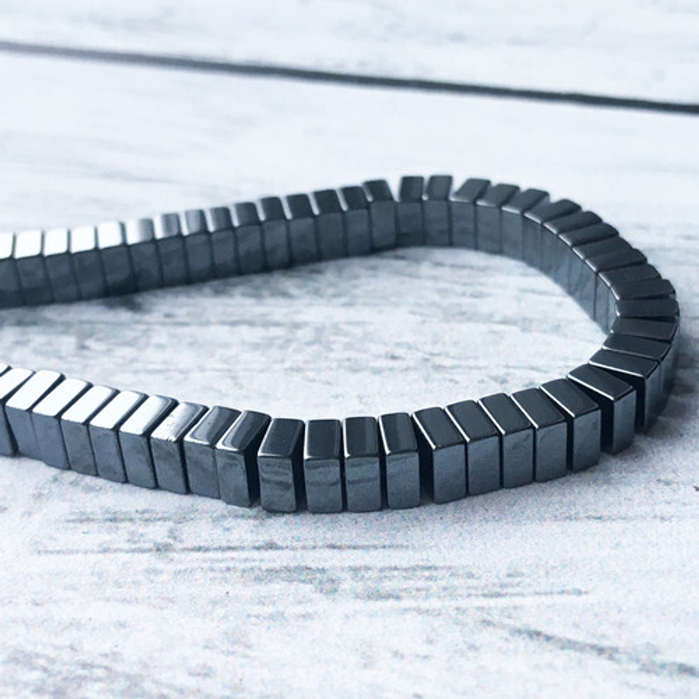 Гематит, имитация, размер 4*2 мм, цена за 20 шт