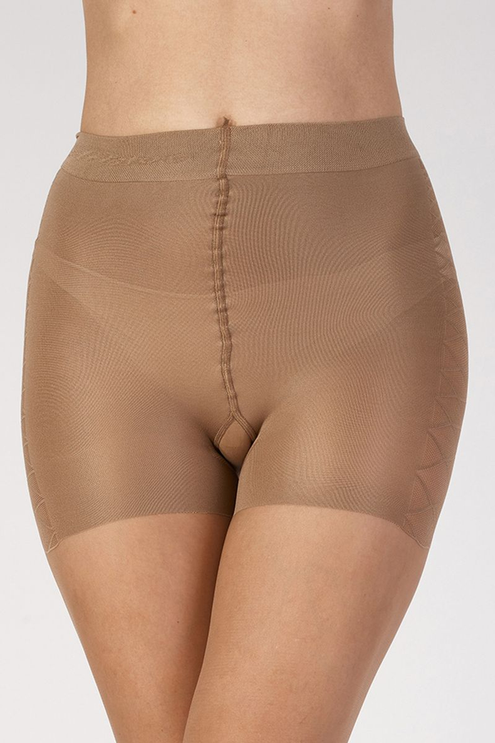 Колготки с утяжкой живота и бедер Bodytoners (Размер: XL) (Цвет: бронзовый)