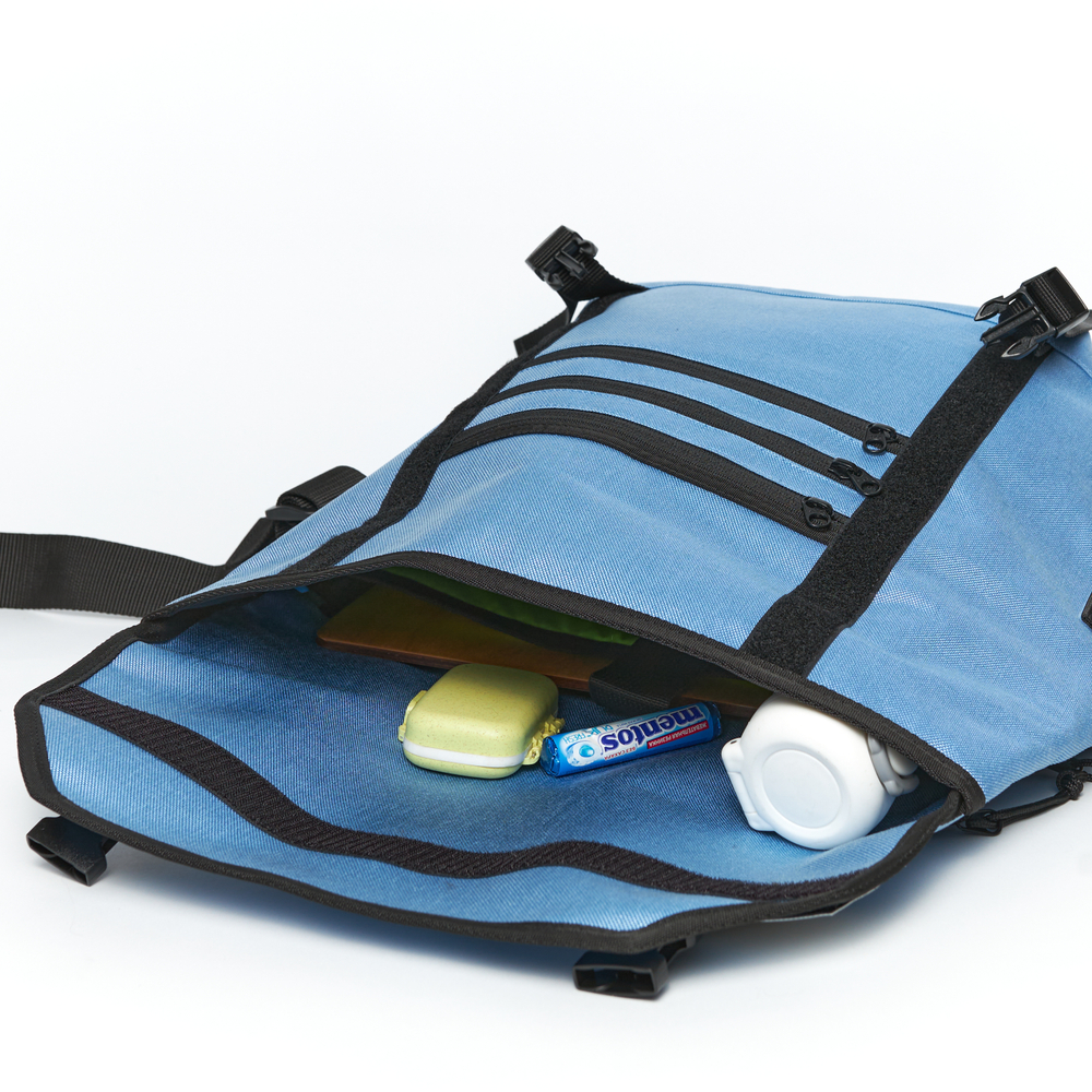 Сумка Messenger Civil NY голубой индиго