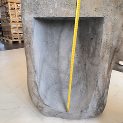 Раковина напольная из речного камня 77х57х90 см