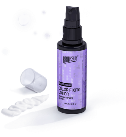 Лосьон-фиксатор цвета для бровей BRONSUN, 50 мл