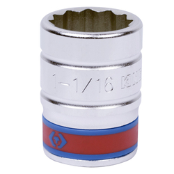 Головка торцевая стандартная двенадцатигранная 3/4&quot;, дюймовая 1-1/16&quot; KING TONY 633034S