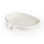 Мыльница с носиком для слива белая(малая)