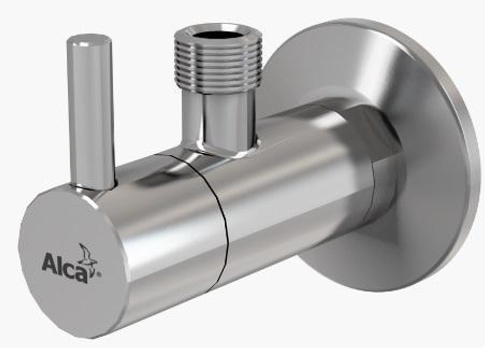 Угловой вентиль ARV001 BLISTR с фильтром 1/2" × 3/8", круглый (2 шт)