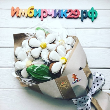 Имбирные пряники цветы