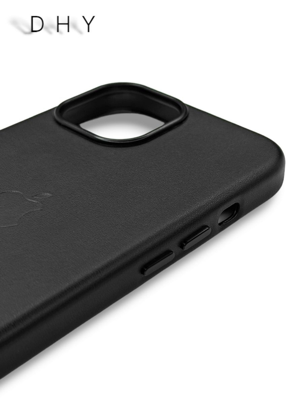Кожаный чехол Leather Case iPhone 15, Black Черный