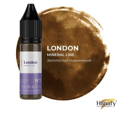 1.London  минерал для бровей hanafy 15ml