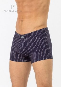 Трусы мужские боксеры для больших мужчин Pantelemone PMHB-1320, полоса темно-синяя