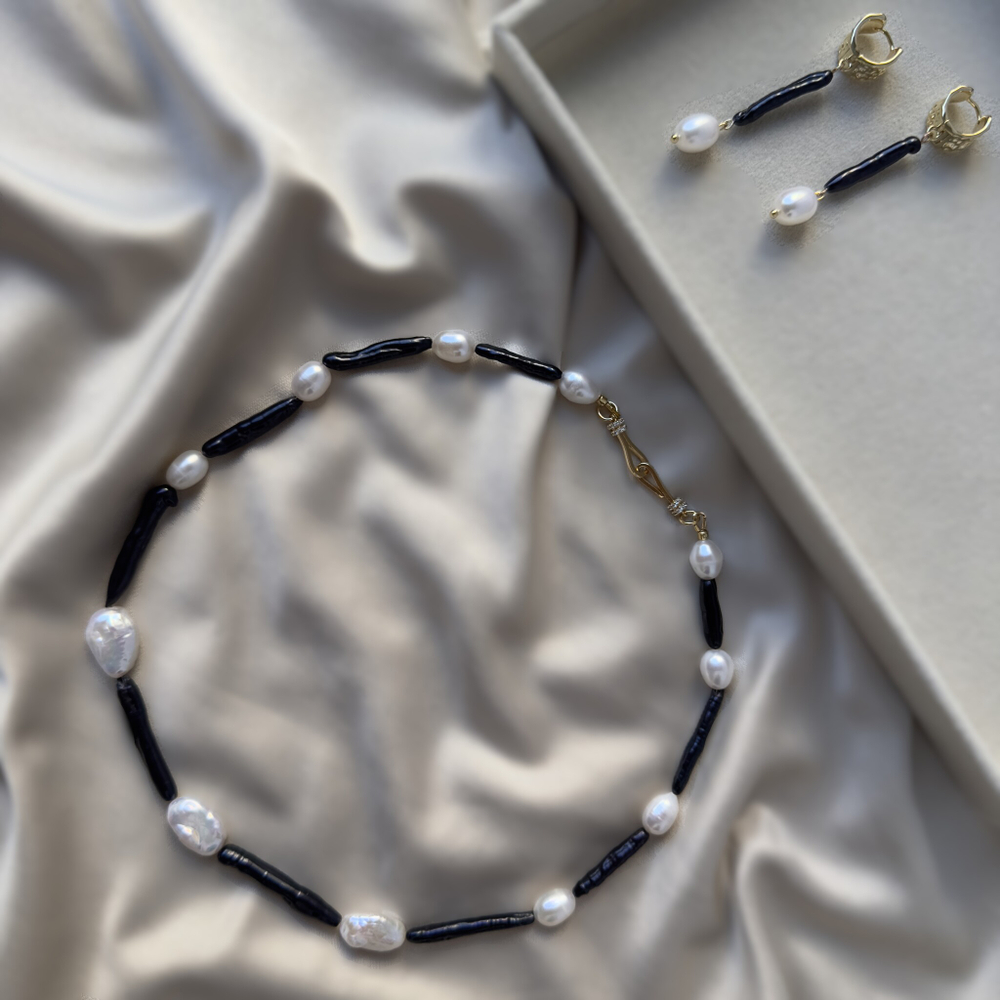 Комплект "Тайна Луны" с барочным жемчугом