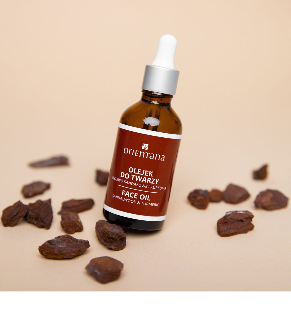 Orientana Sandalwood & Turmeric Face Oil - омолаживающее масло для лица /   50  ml  / GTIN 5902596416362