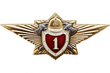 Значок мет. классность МЧС 1 класс (зол.)