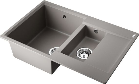 Мойка Daisen 78-2T-GR Tetogranit/Leningrad grey(арт.4993585)