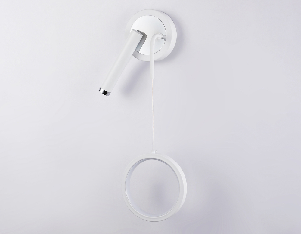 FL51651/1+1 WH/CH белый/хром 10W 4200K 500*227*90