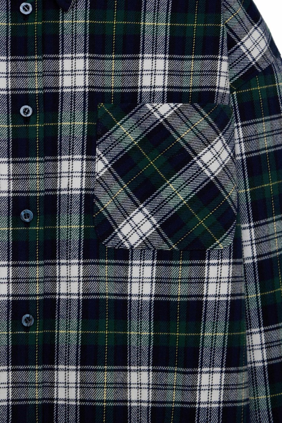 Рубашка в клетку, Сине-зелёная