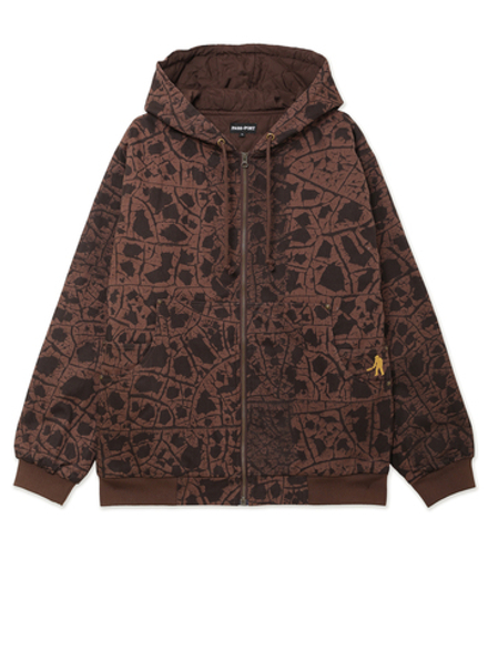 Толстовка С Капюшоном На Молнии Weathered Diggers Club Zip Hoodie