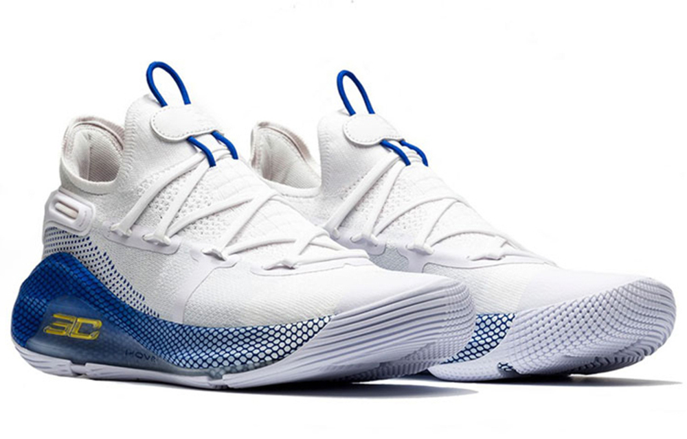 Under Armour Curry 60 home shock absorption lightweight low-cut actual combat basketball shoes men's white