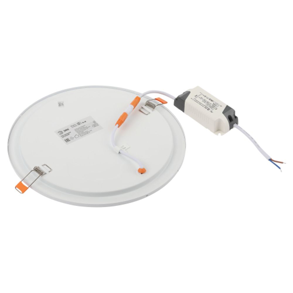 Светильник светодиодный встраиваемый Даунлайт ЭРА LED 1-18-6K/1 Slim панель 18Вт 6500К круг