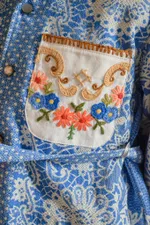 Купить Куртка Soeurs с Карманами на Пуговицах/Antique Buttons Jacket синяя Куртка Soeurs с Карманами на Пуговицах/Antique Buttons Jacket синяя
