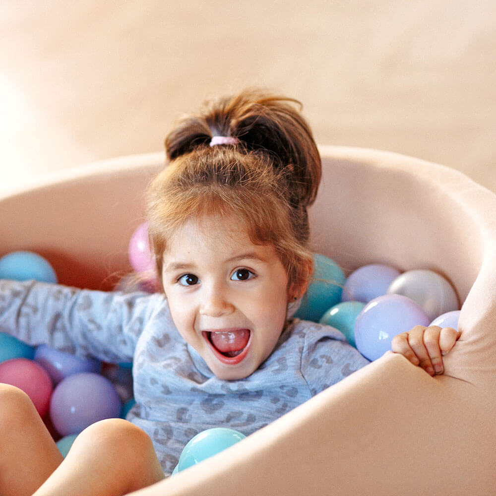 Romana Airpool Детский сухой бассейн Easy (бежевый с серыми шариками)