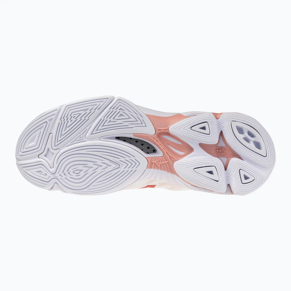 Женские Кроссовки волейбольные Mizuno Wave Lightning Pro white/rose elegance/lava falls