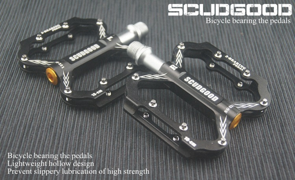 Педали SCUDGOOD SG-331, материал  алюминий, размер (88*101*11), вес : 292 гр. Цвет: черные