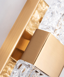 Настенный светильник 88068W gold/clear