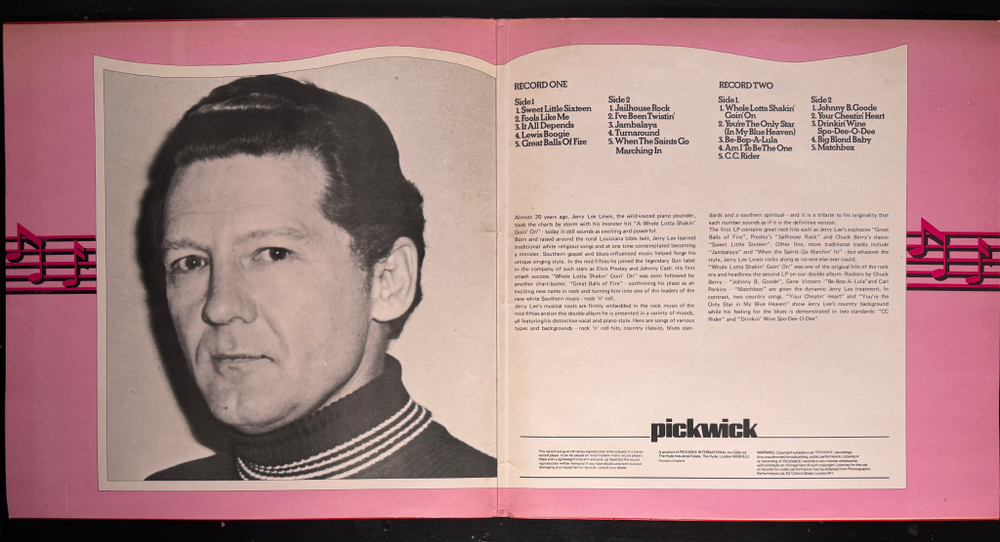 Jerry Lee Lewis - The Jerry Lee Lewis Collection 2LP (Англия 1974г.)
