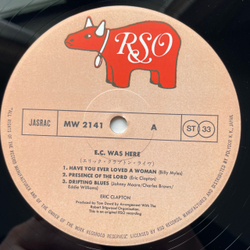Винтажная виниловая пластинка LP Eric Clapton, E.C. Was Here (Япония 1975) (Без Оби)