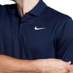 Мужское теннисное поло Nike Dri-Fit Solid Polo Men - Dark Blue