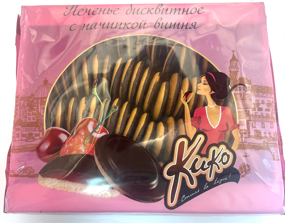 Печенье бисквитное в глазури Ассорти суфле Кинельский кондитер, 1.2 кг