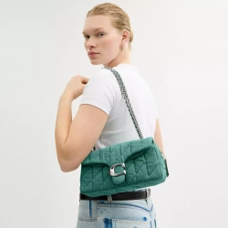 COACH СУМКА ЧЕРЕЗ ПЛЕЧО TABBY 26 С МЯГКОЙ ПОДКЛАДКОЙ, ЗЕЛЕНЫЙ
