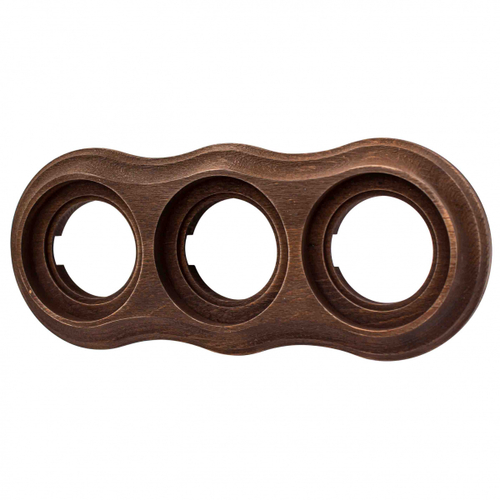 Рамка 3 постовая Пиластро, накладной монтаж, дерево, цвет Винтаж BF9-630-18