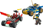 Конструктор LEGO Ninjago 71840 Дуэль гоночных автомобилей Rogue и Drix