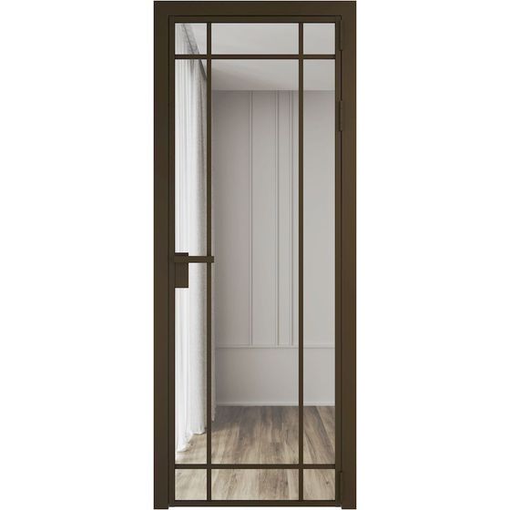 Алюминиевая дверь 5AG деорэ остеклённая