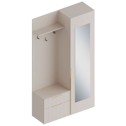 Прихожая с пеналом "Тефия" 1150 Правая, (Софт сантьяго/Тефия), МФ Велес, г. Туймазы