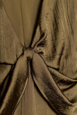 ZARA АТЛАСНЫЙ ТОП С УЗЛОМ, ХАКИ