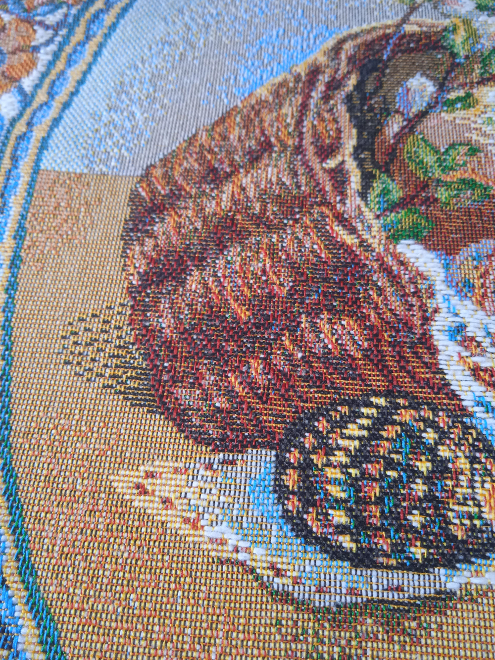 Декоративная сервировочная салфетка "Пасхальные дары" (d-55 см.)