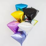 Шар (24"/61 см) Алмаз, Нежная радуга (градиент) 1 шт.