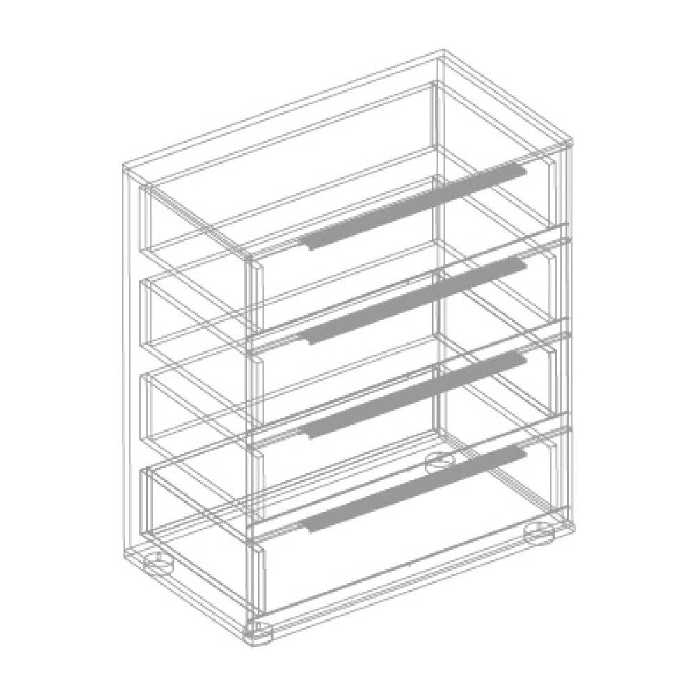 Комод с 4 ящиками МС "Стил"